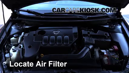 2009 Nissan Altima S 2.5L 4 Cyl. Sedan (4 Door) Air Filter (Engine) Replace